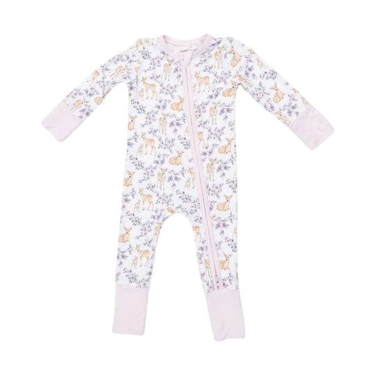 Bamboo Convertible Romper - Floral Deer by Angel Dear