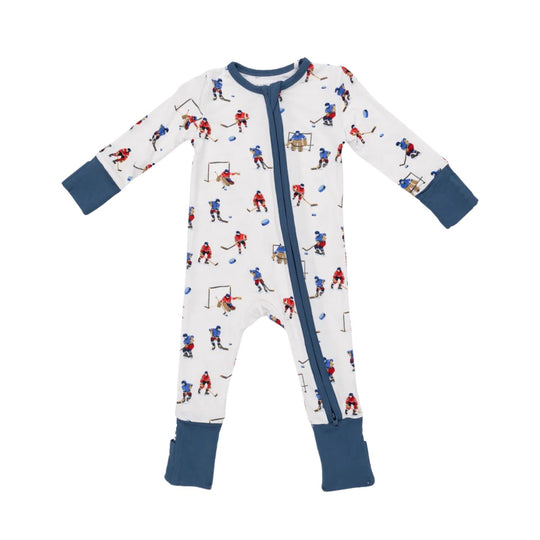 Bamboo Convertible Romper - Hockey Players by Angel Dear