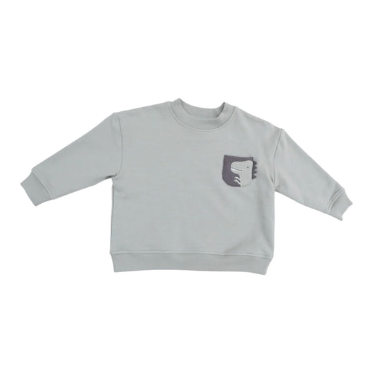 Drop Sleeve Sweatshirt - Dinos French Terry by Angel Dear