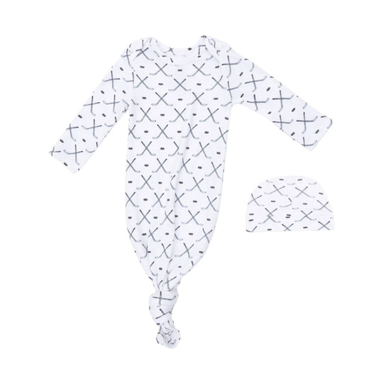 Knotted Gown and Beanie Hat - Simple Hockey by Angel Dear