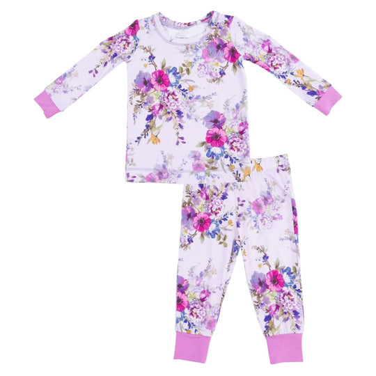 Long Sleeve Loungewear Set - Dahlia Floral by Angel Dear