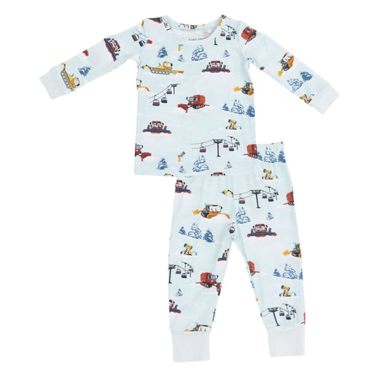 Long Sleeve Loungewear Set - Snow Machines by Angel Dear