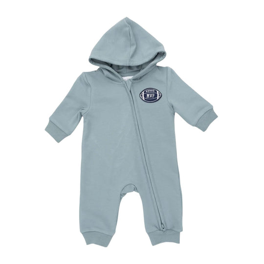 Varsity French Terry Hooded Jumpsuit by Angel Dear