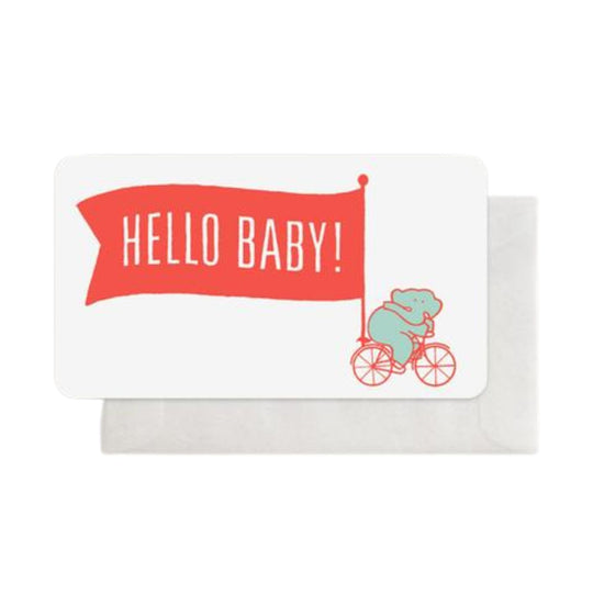 Hello Baby Elephant Enclosure Card by Hammerpress