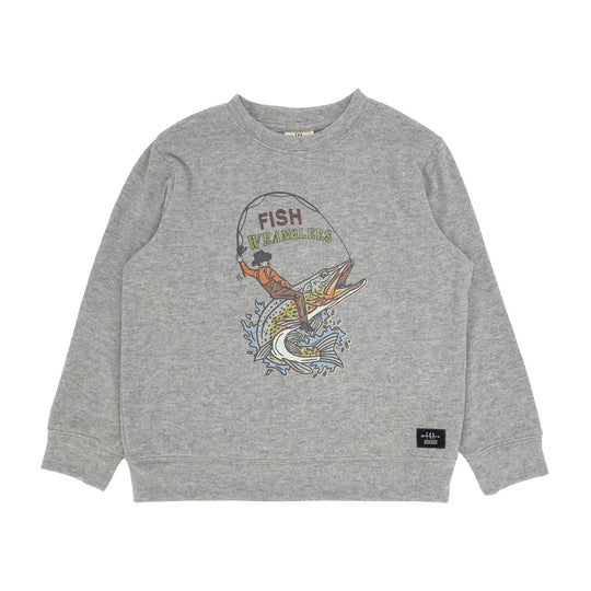 Fish Wrangler Hacci Pullover - Heather Gray by Feather 4 Arrow