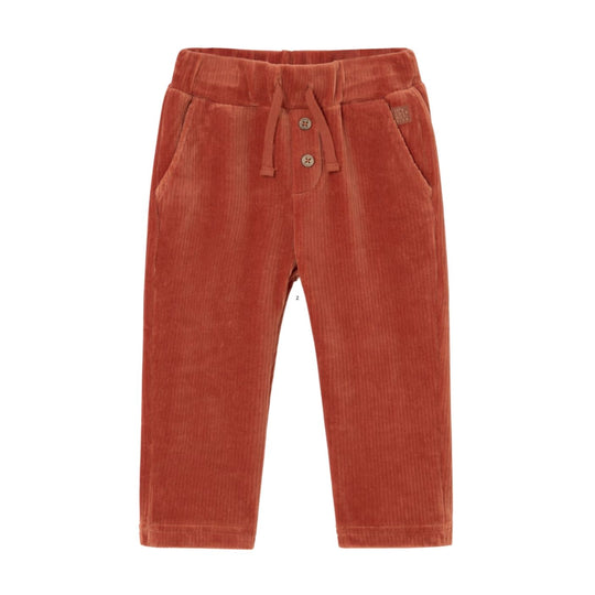 Baby Corduroy Knit Pants - Brick Red by Mayoral