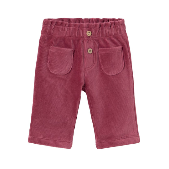 Baby Corduroy Trouser - Black Currant by Mayoral