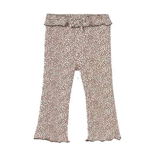 Baby Flare Ruffle Leggings - Chocolate by Mayoral