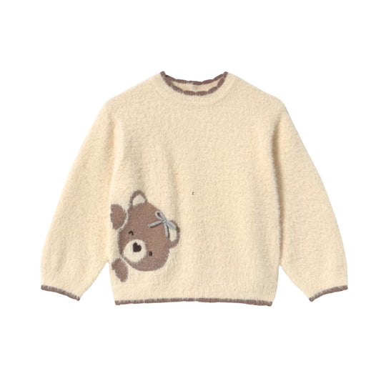 Baby Fuzzy Teddy Sweater - Soy by Mayoral