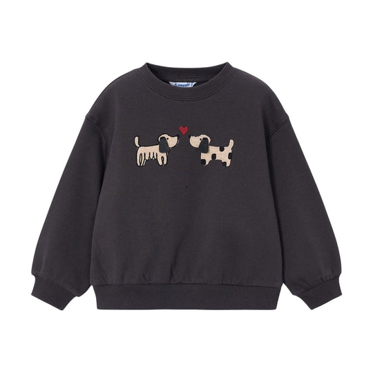 Puppy Sweatshirt - Coal by Mayoral