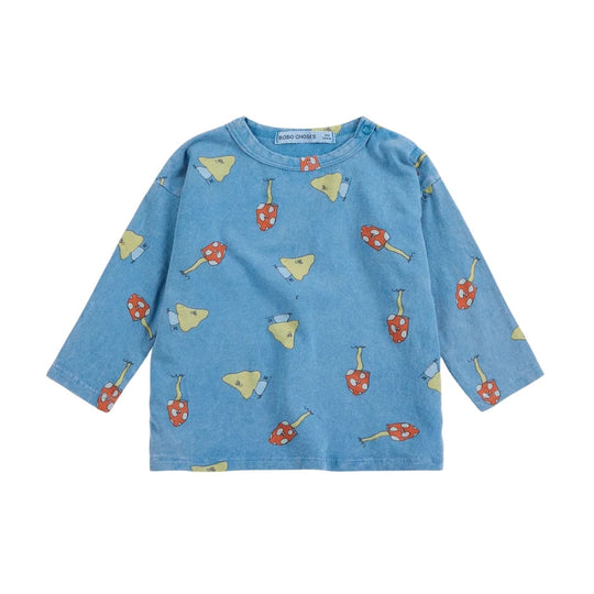 Mush Monster Duo All Over T-Shirt - Blue by Bobo Choses