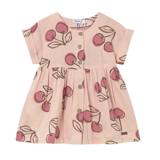 Baby Printed Cherry Dress - Peony by Mayoral - FINAL SALE