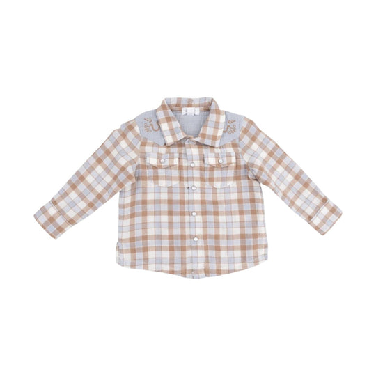 The Willie Shirt - Western Plaid by Angel Dear