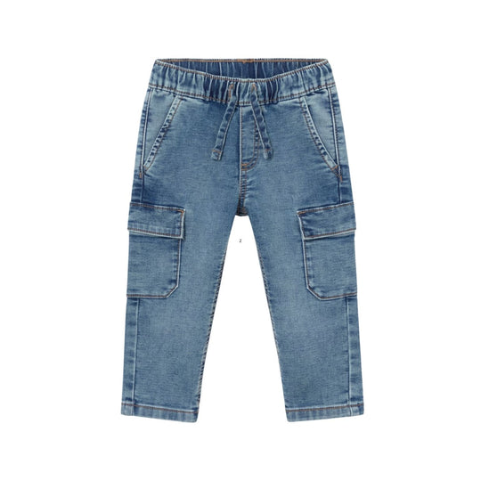 Baby Denim Cargo Pants - Light by Mayoral