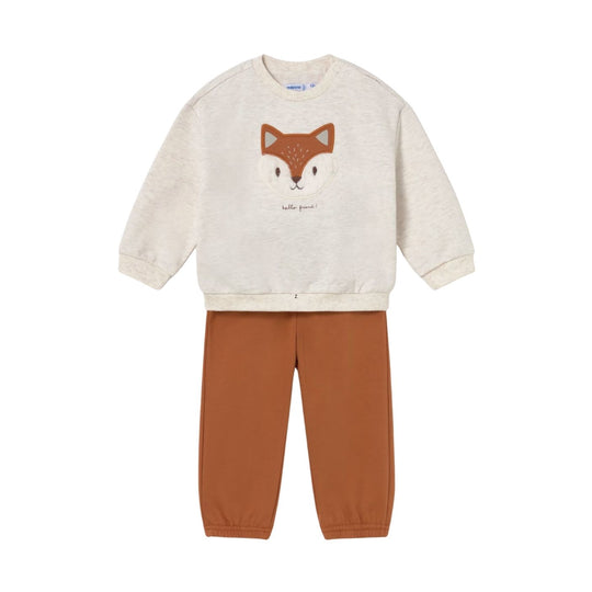 Hello Friend Tracksuit - Brick Red by Mayoral