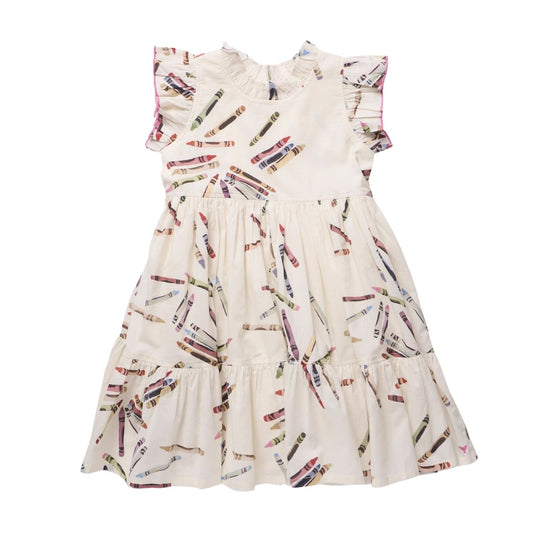 Jennifer Dress - Tossed Crayons by Pink Chicken