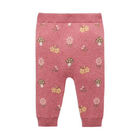 Magical Forest Leggings - Toadstool Jacquard by Purebaby