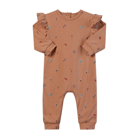 Noelle Romper - Embroidered Mushrooms by Vignette