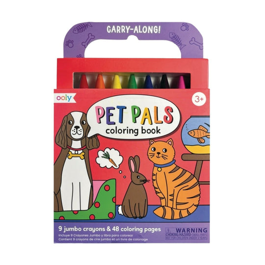 Carry-Along: Coloring Book Set - Pet Pals by OOLY