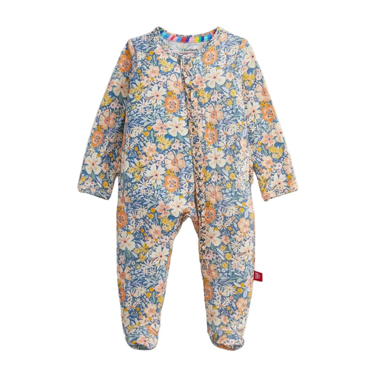 Flora Modal Magnetic Ruffle Footie by Magnetic Me