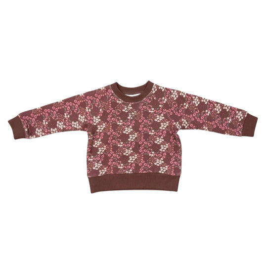 Fleece Sweatshirt - Cluster Garden Floral by babysprouts