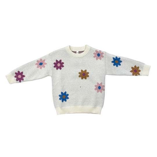 Knit Sweater - Flower Pop by babysprouts