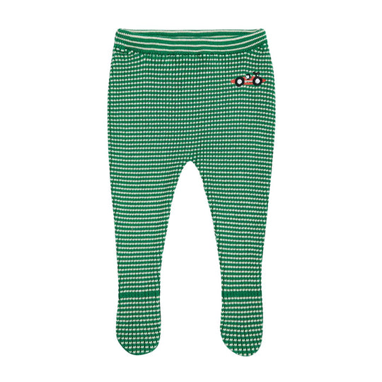 Race Car Knitted Footed Leggings by Bobo Choses