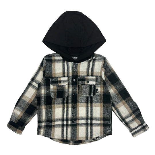 Woodsman Hooded Shacket by Tiny Whales