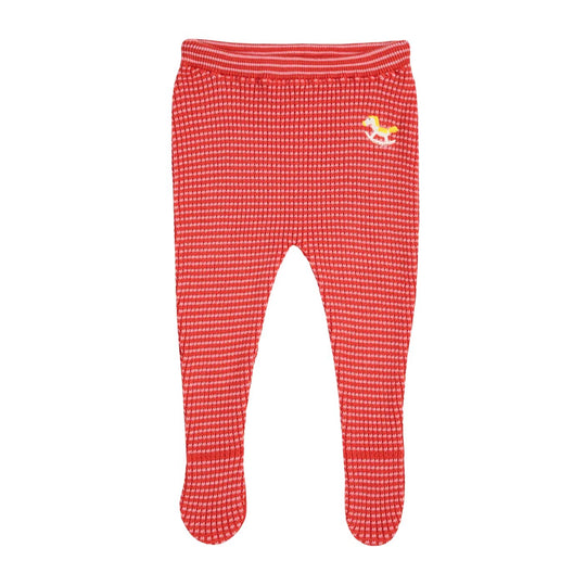 Rocking Horse Knitted Footed Leggings by Bobo Choses