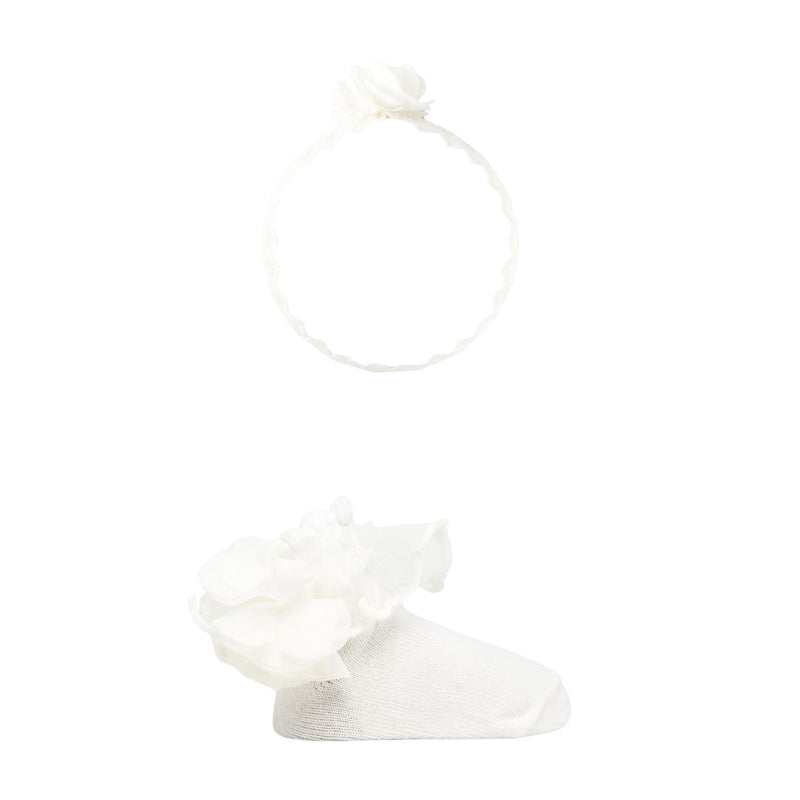 Baby Headband and Sock Set - Natural by Mayoral