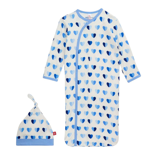 Blue Xoxo Modal Magnetic Gown & Hat Set by Magnetic Me