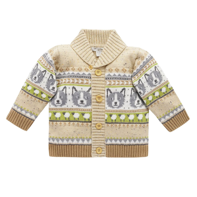 Sheep Dog Cardigan by Purebaby
