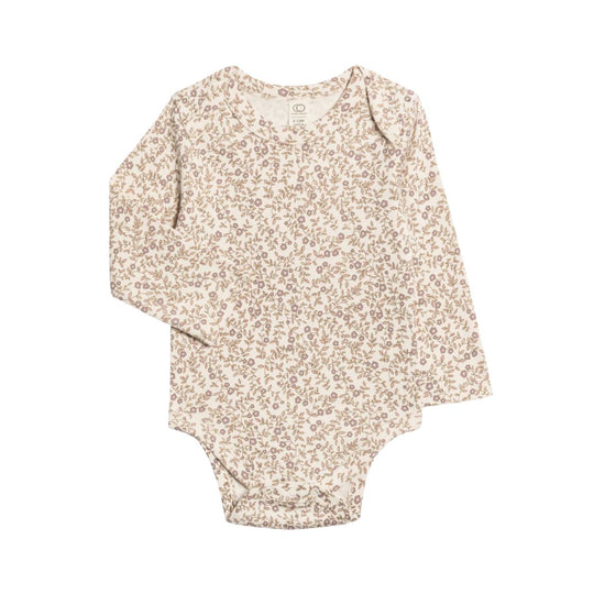 River Bodysuit - Aurora Floral / Purple + Mauve by Colored Organics