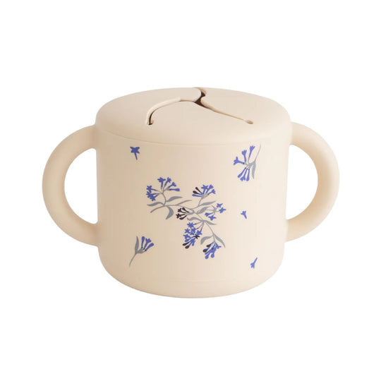 Silicone Snack Cup - Lilac Flowers by Mushie & Co