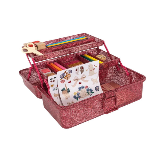Creative Art Caddy - Glitter Rose by Konges Sløjd