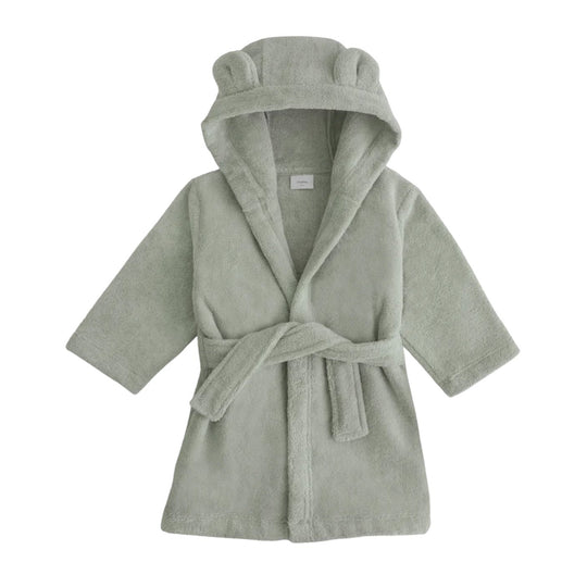 Organic Cotton Bear Robe - Moss by Mushie & Co