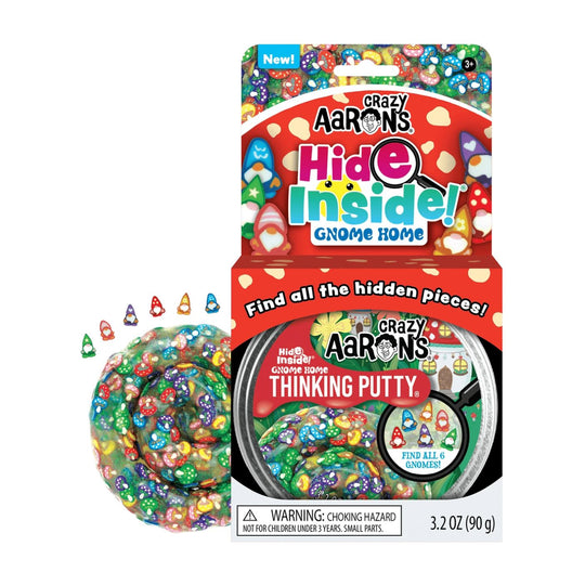 Thinking Putty Tin - Hide Inside Gnome Home by Crazy Aaron's