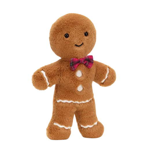 Jolly Gingerbread Fred with Bowtie - Original 7  Inch by Jellycat