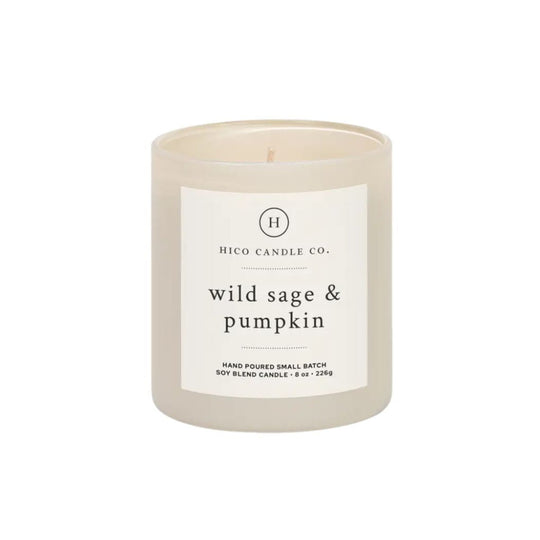 Wild Sage & Pumpkin 8oz Candle by Hico Candle Co.