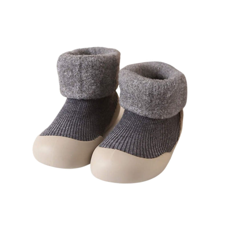Cozy Sock Shoes - Grey by Ozznek Shoes
