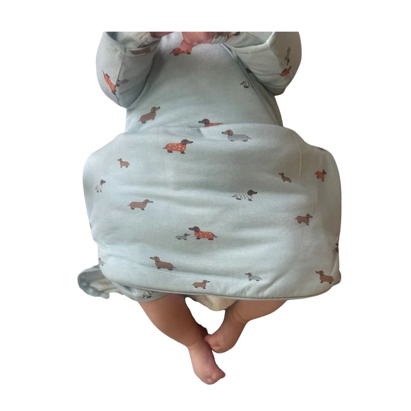 1.0 Tog Long Sleeve Swaddle - Woof by gunamuna