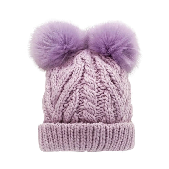 Fluffer Beanie Hat - Lilac by Huggalugs
