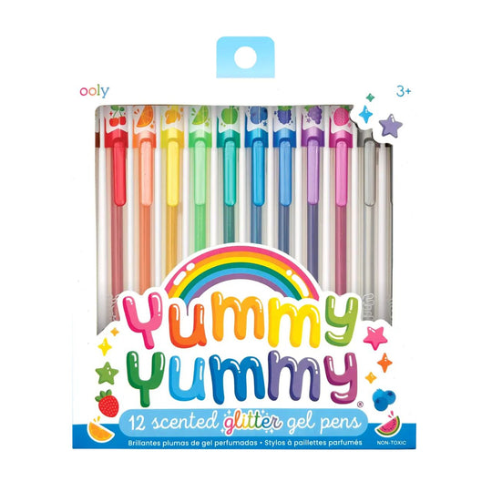 Yummy Yummy: Scented Glitter Gel Pens (Set of 12) by OOLY