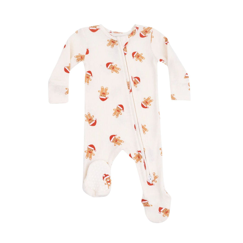 Bamboo 2 Way Zipper Footie - Gingerbread by Angel Dear
