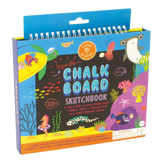 Ocean Chalkboard Sketchbook by Floss & Rock
