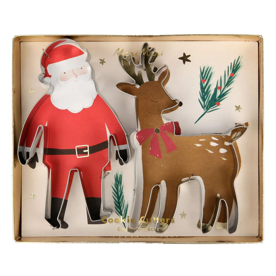 Santa & Reindeer Cookie Cutters by Meri Meri