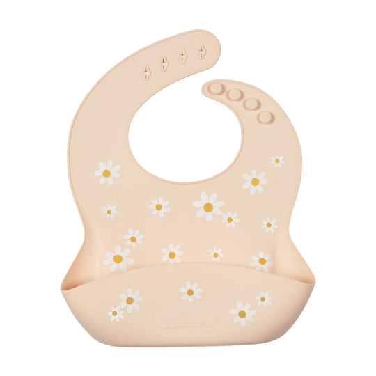 Silicone Bib - Oat Daisy by Loulou Lollipop