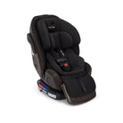 Black car seat with Nuna branding on a white background