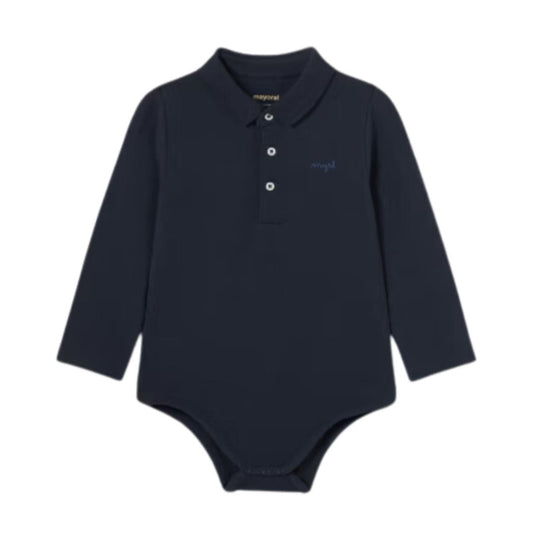 Baby Polo Bodysuit - Navy by Mayoral - FINAL SALE