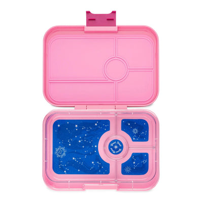 Yumbox Tapas Bento Lunch Box - 4 Compartment - Capri Pink/Zodiac